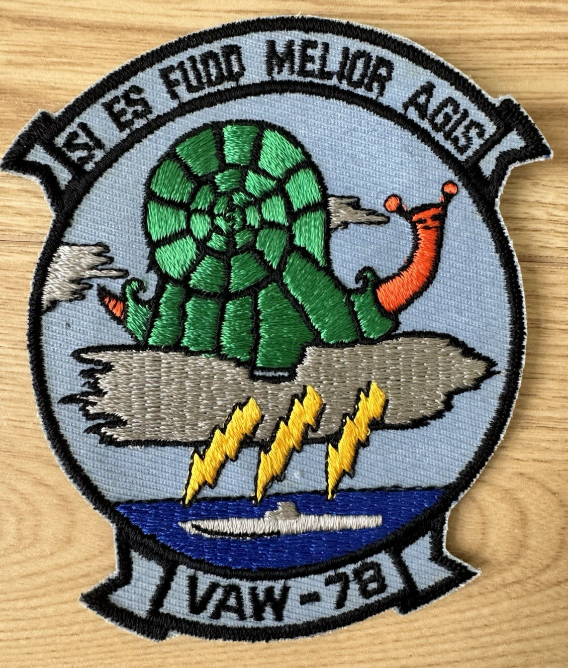 US Navy VAW-78 Squadron Patch Si Es Fudd Melior Agis Embroidered