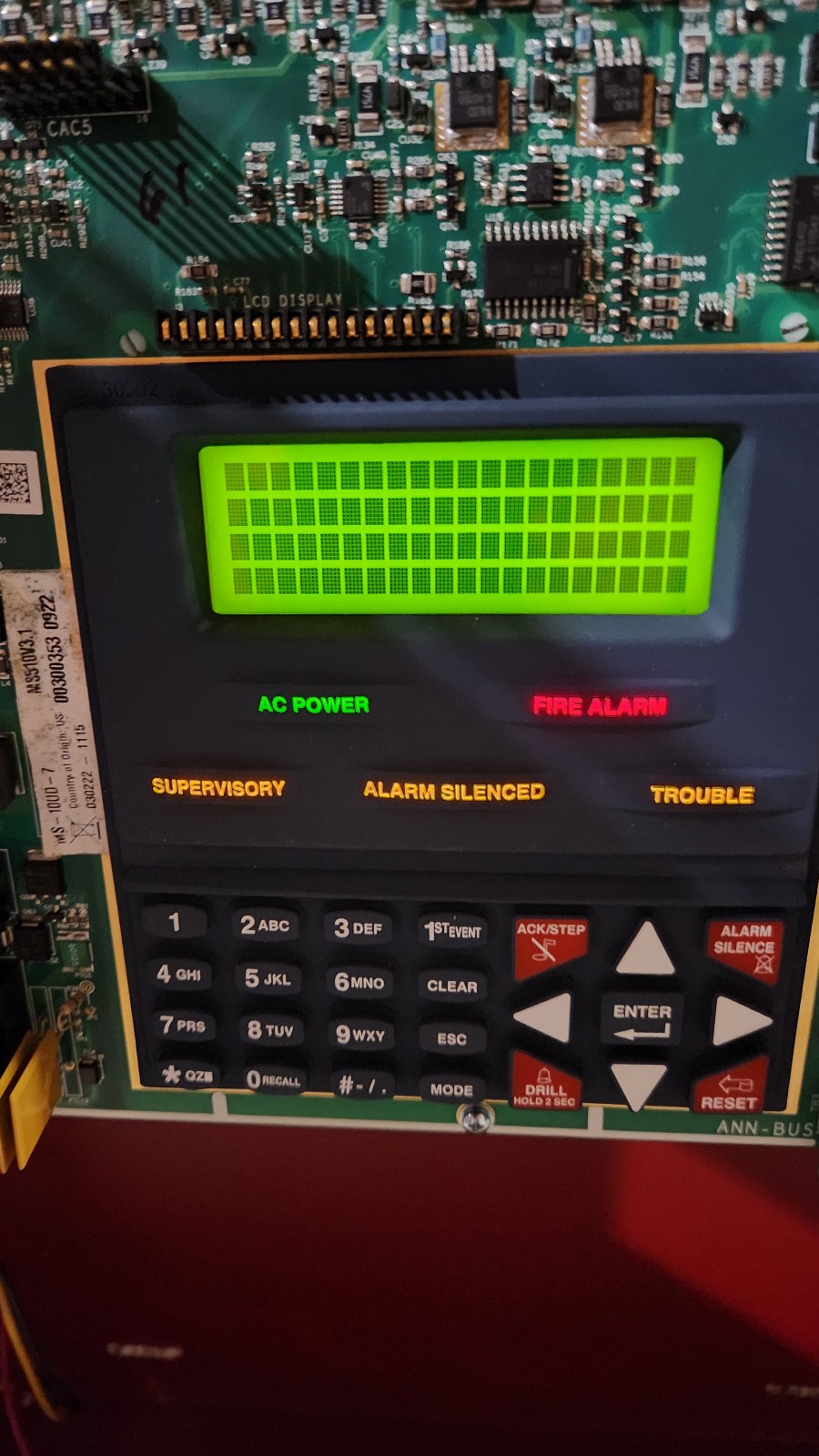 *Read Desc* - Fire-Lite MS-10UD-7 Conventional Fire Alarm Control Panel - Used