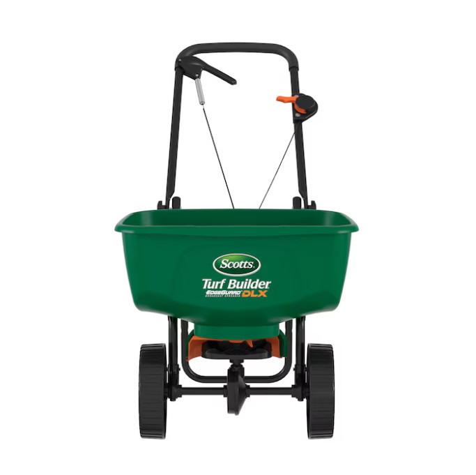 Scotts EdgeGuard DLX 46 lb Lawn Spreader Fertilizer Seed Salt Ice Melt