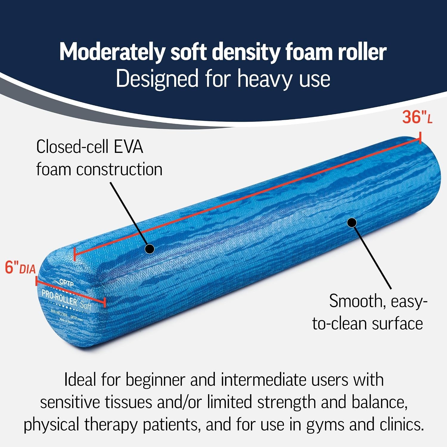 PRO-Roller Soft Density Pilates Roller
