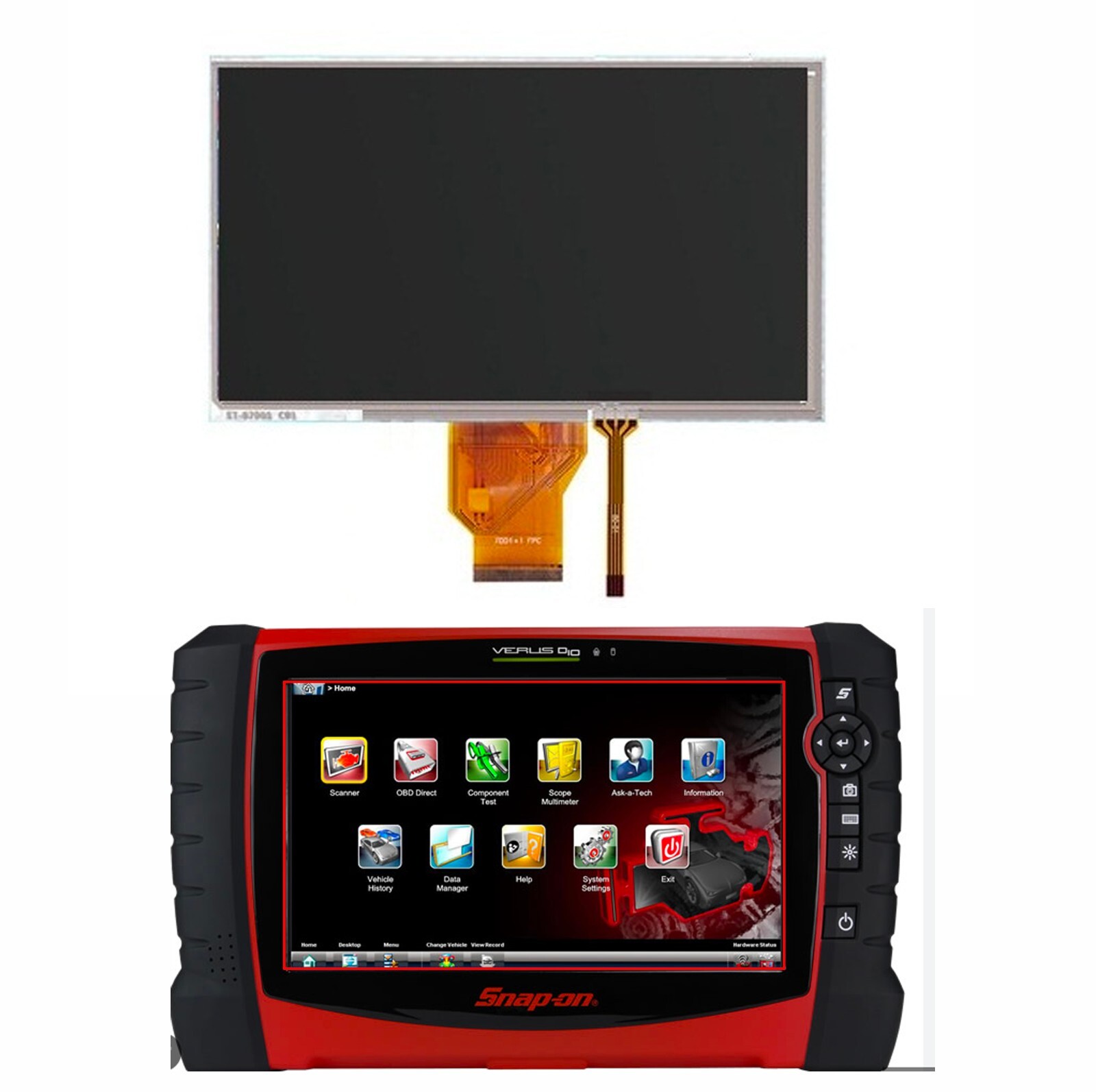 LCD Touch Screen Digitizer Replacement for Snap-on Modis Ultra EEMS328 Scanner