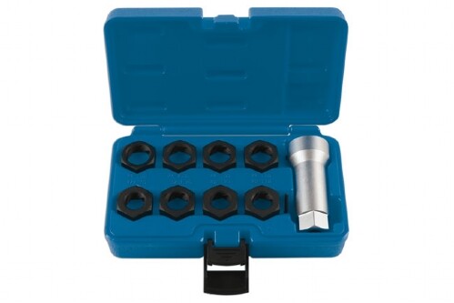 Axle Spindle Rethreading Tool Set 9pce FOR Damaged or Rusty Axles Thread Repair