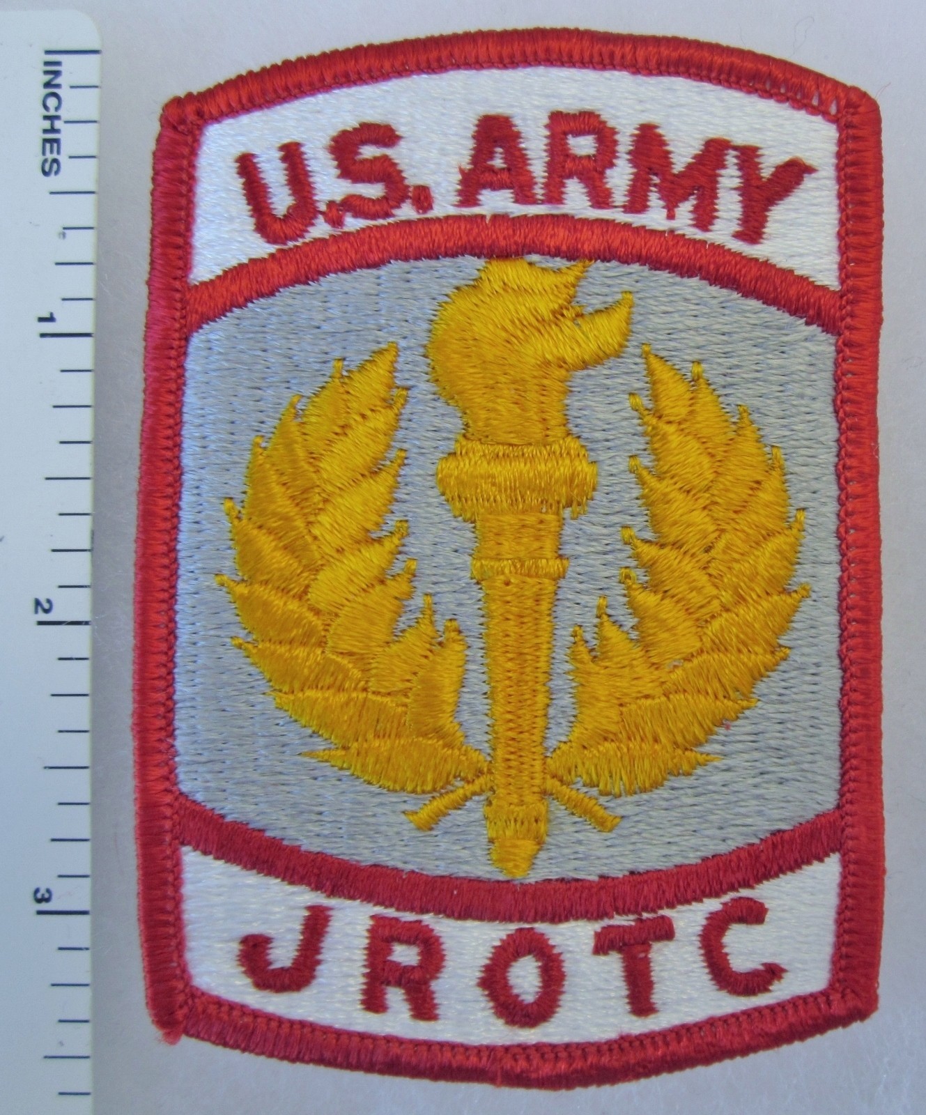 US ARMY JUNIOR ROTC SHOULDER PATCH, ORIGINAL COLD WAR Vintage G.I.
