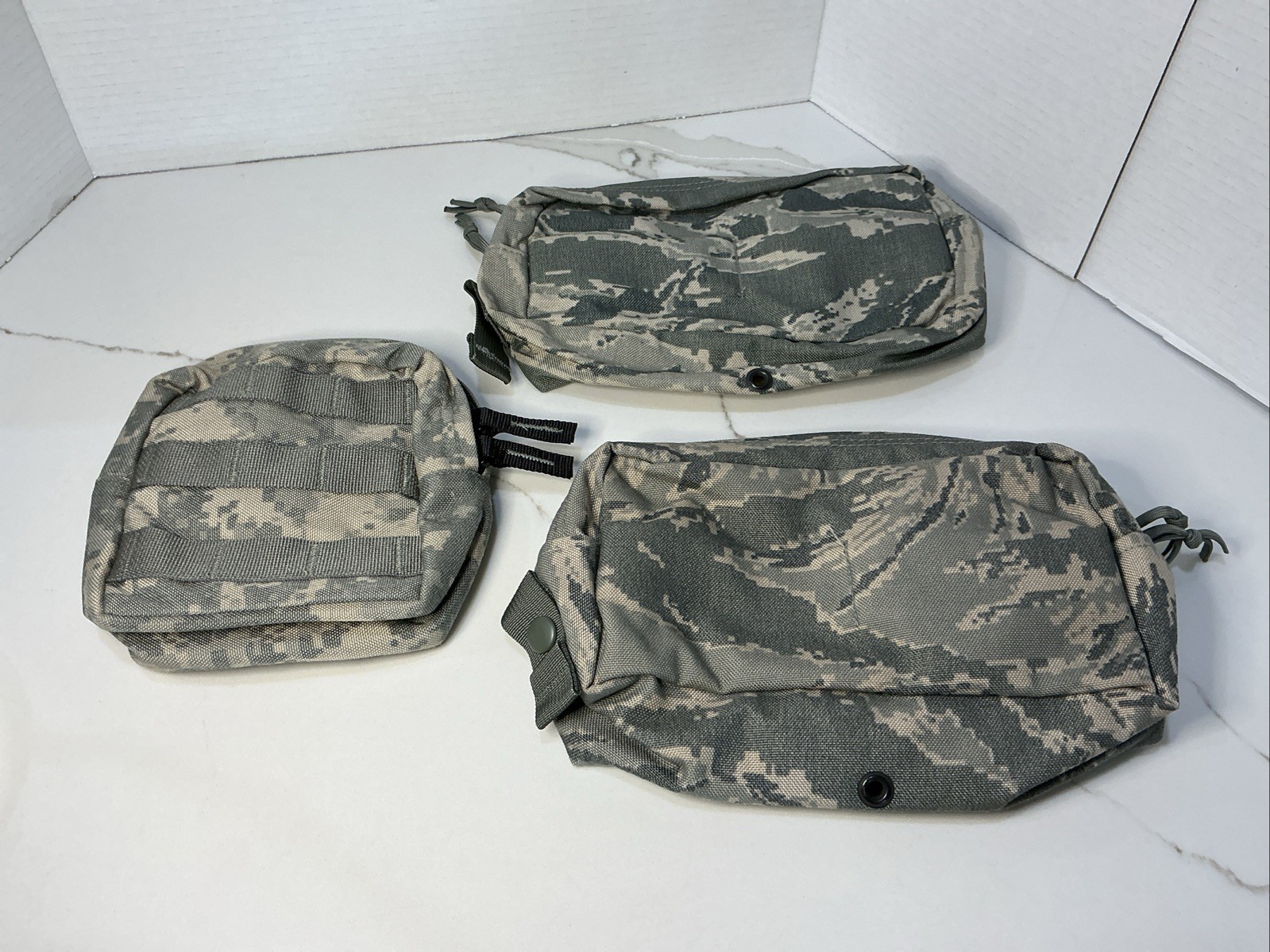 Digital Camo Pouches Lot Of 3 Camping, Range Bags, Tactical Bags Made In USA