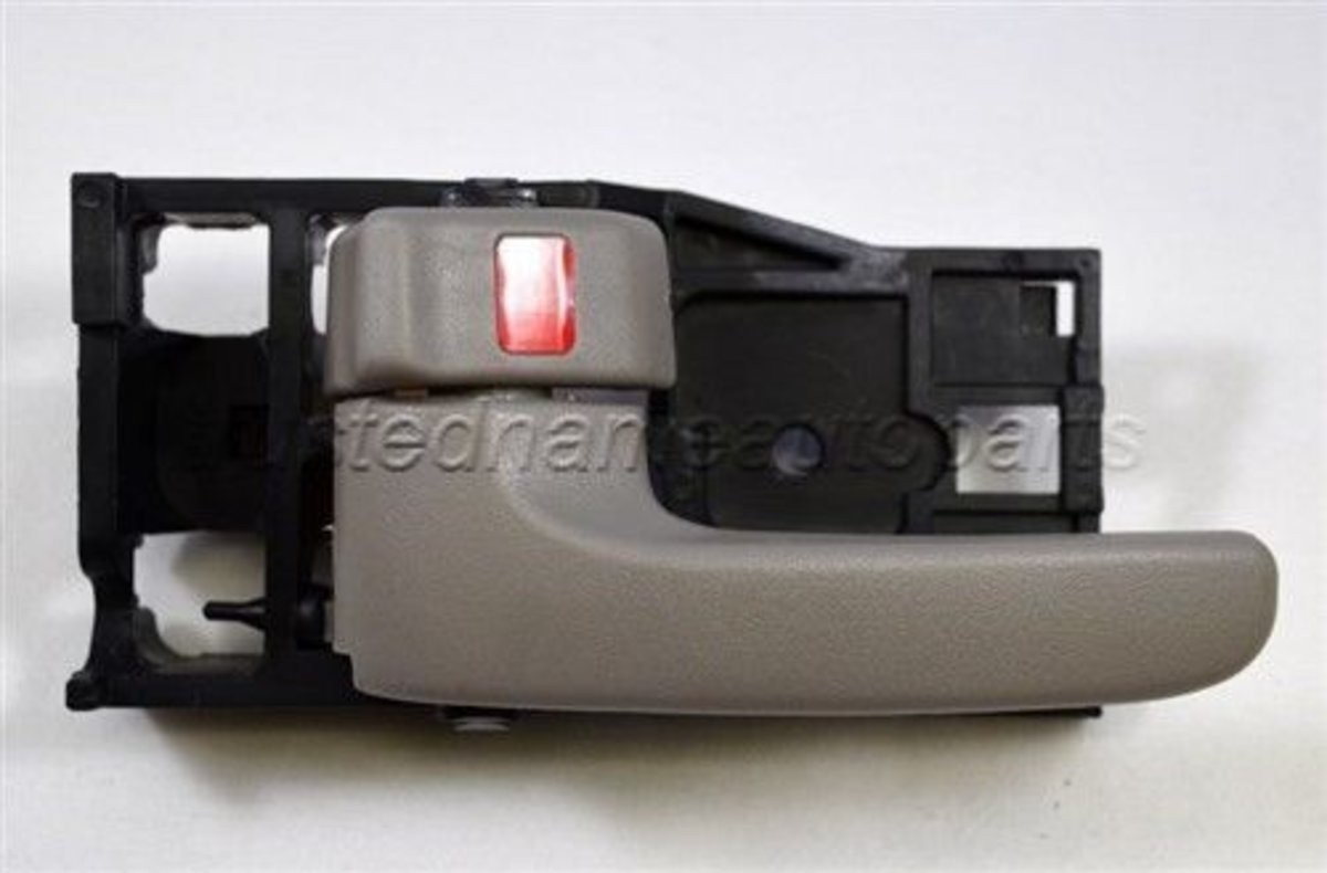 fits 2001 to 2007 Sequoia Interior Door Handle Left Driver Front or Rear Gray
