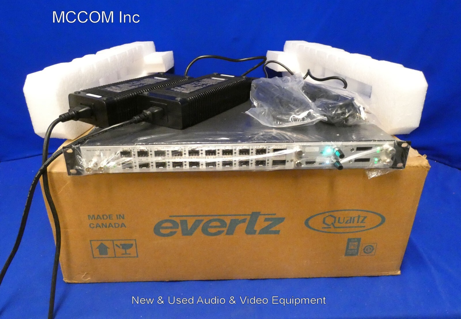 Evertz 9821EMR-AG-HUB EMR Audio Gateway w/ 9821EMR-IO-Dante-64, 9821-FC1, FC2
