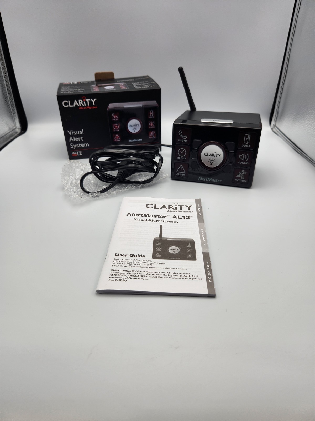 CLARITY AlertMaster AL12 Visual Alert System Hub for Home Security - R4