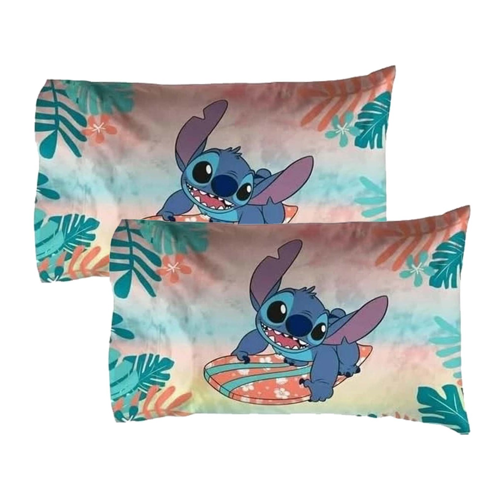 Lilo & Stitch Pillowcase Islan Standard Size Pillow Cover for kids 20x30" - 2pcs