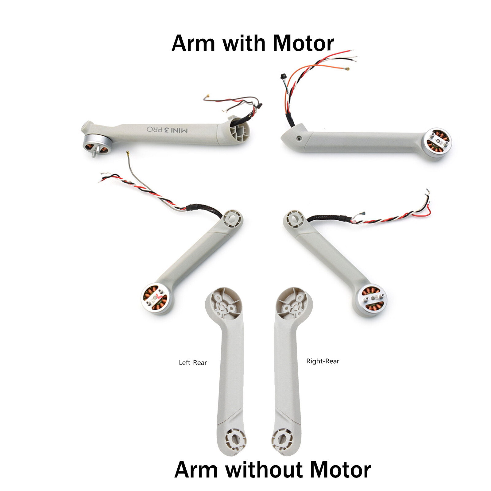 Original Left/Right/Front/Rear Motor Arm/Cover Shell For DJI Mini 3 Pro Drone