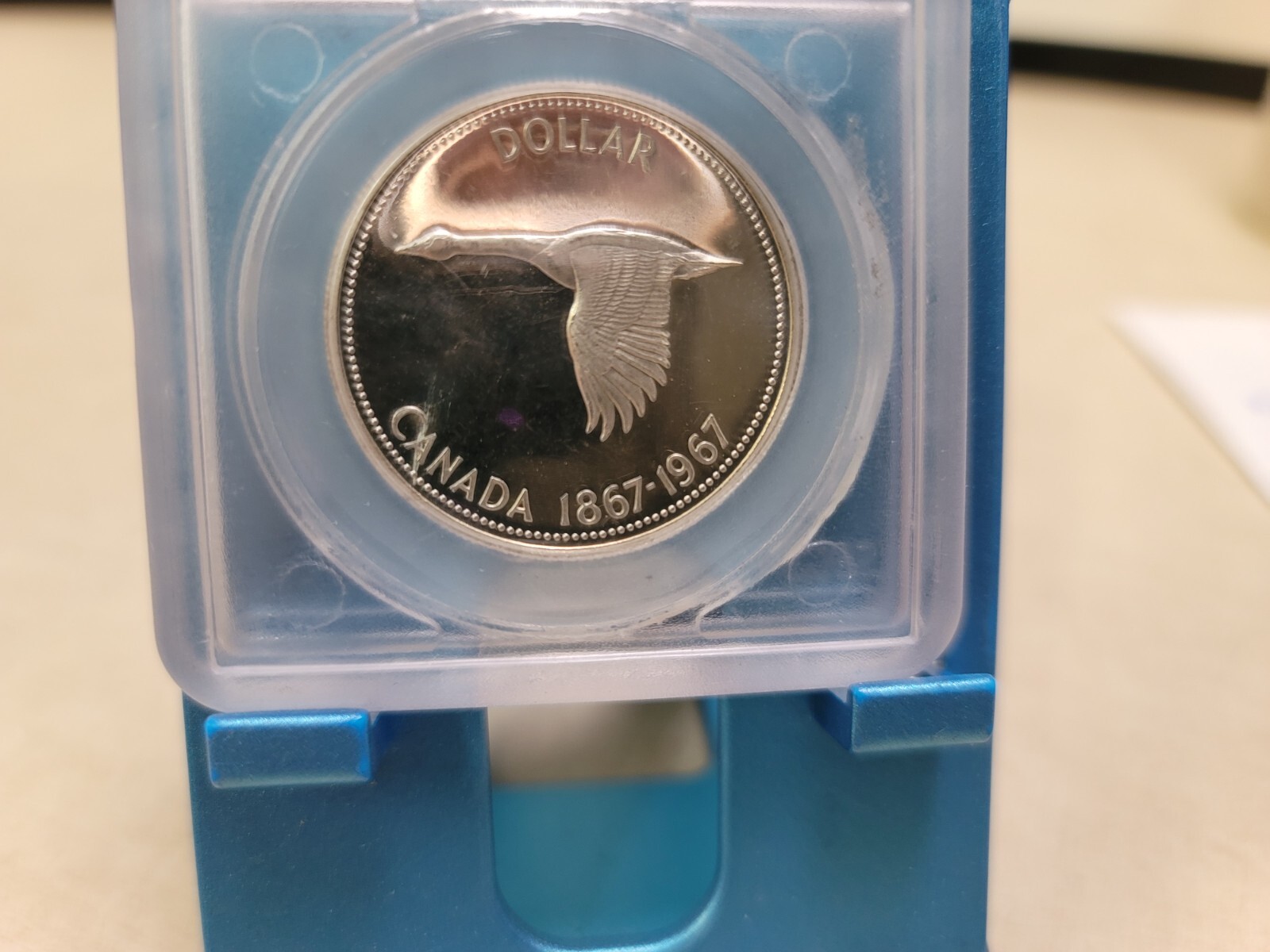 1967 Canada Silver Dollar Goose DMPL $1 T9832
