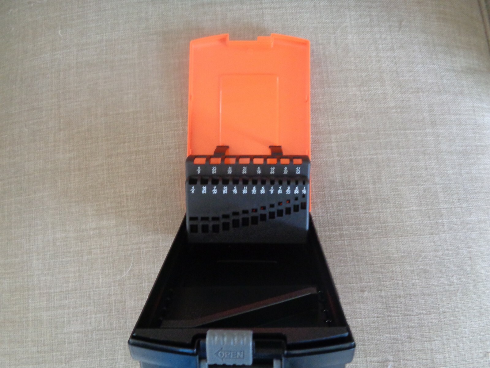 2 Drill Bit Cases ( cases only) EMPTY , NEW ,HOLDS 29 and 21 BITS