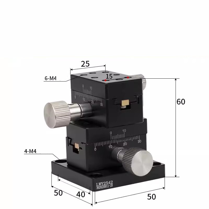 CNC X-axis gear dovetail groove manual Mobile slide LWY2542 Slide table