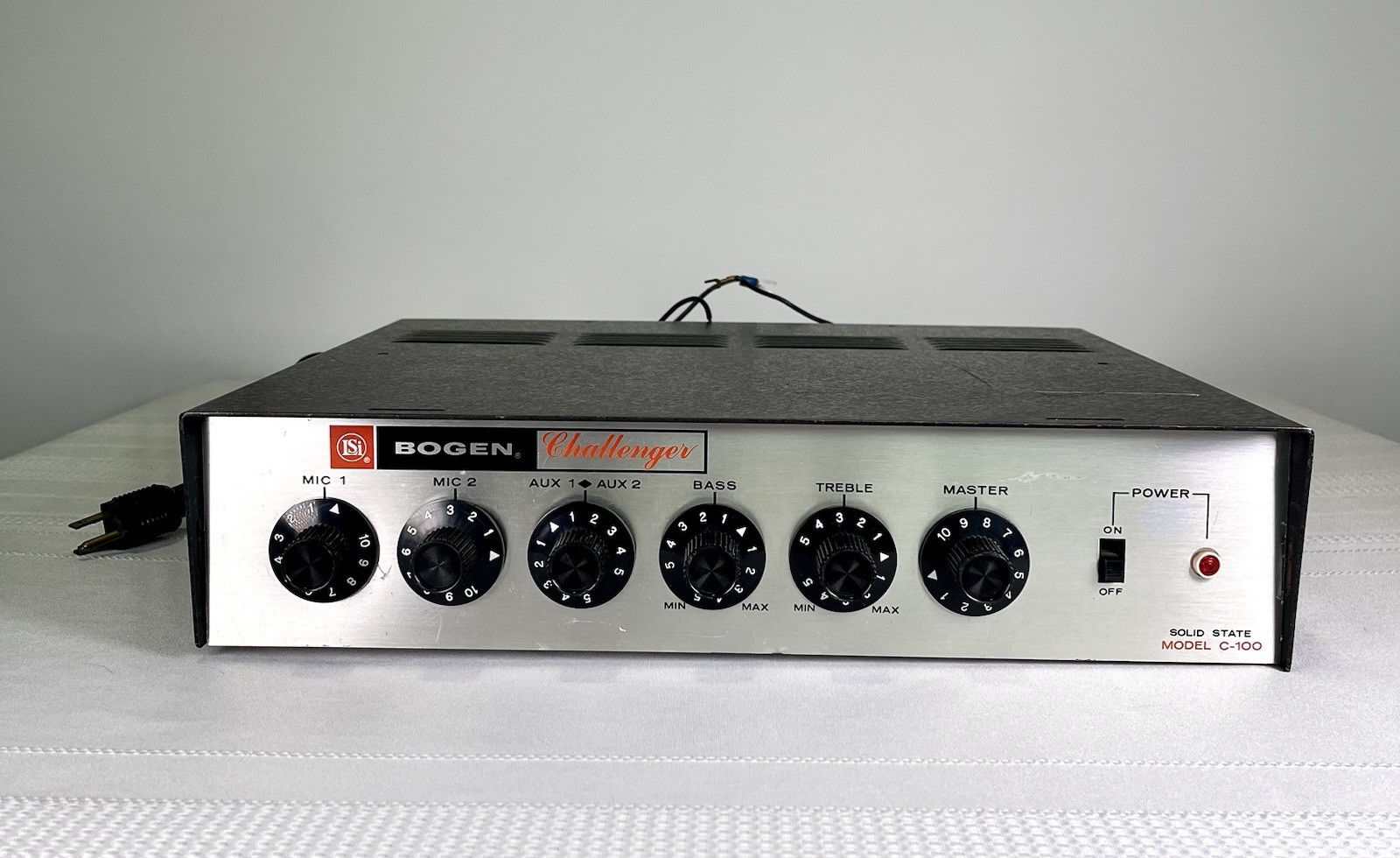 BOGEN Challenger C-100 Solid State PA Amplifier VTG Commercial 100W FOR PARTS
