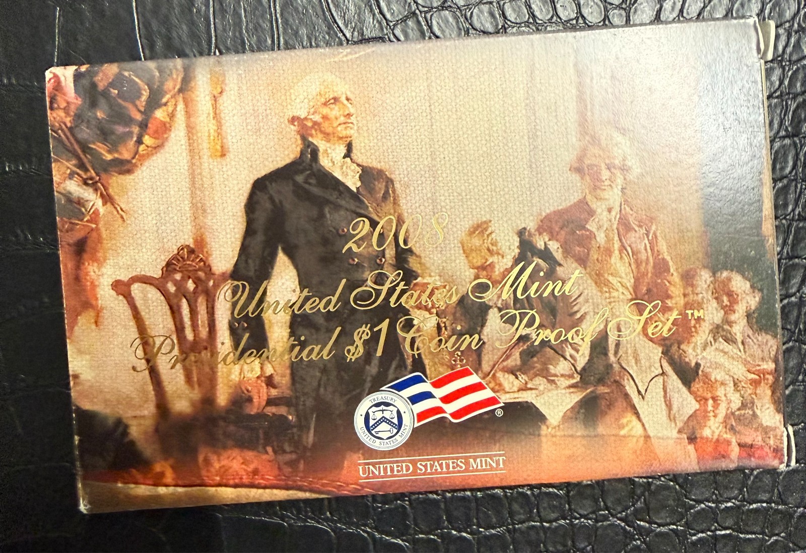 2008 United States Mint Presidential $1 Coin Proof Set Box & COA