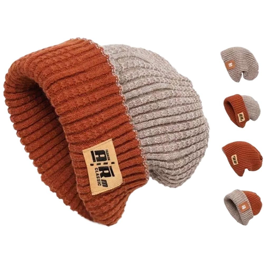 Winter Knit Beanie for Women - Reversible Double-Sided Knit Hat A7P1 P3Q6 M F9Y7
