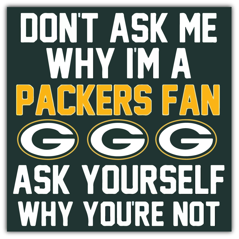 Green Bay Packers NFL Football Logo  Sport Car Bumper Sticker Decal "SIZES"
