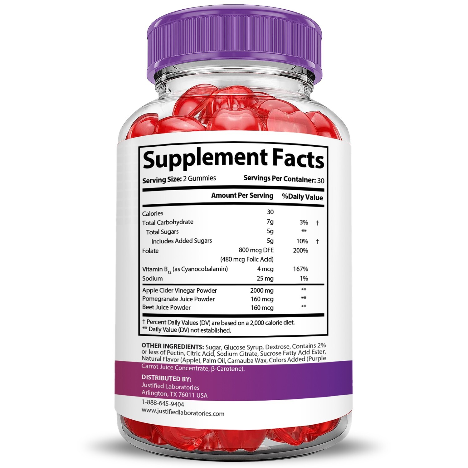 Pure Slim Keto Extreme ACV Gummies 2000MG Apple Cider Vinegar 120 Gummys