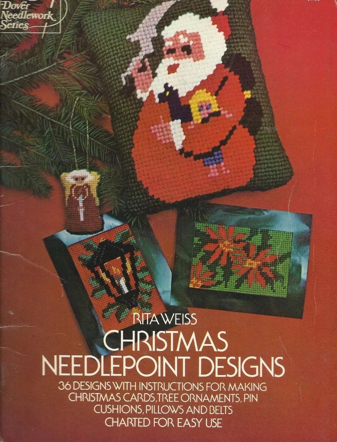 1975 Rita Weiss Christmas Needlepoint Designs 36 Designs Cross Stitch FREE SHIP