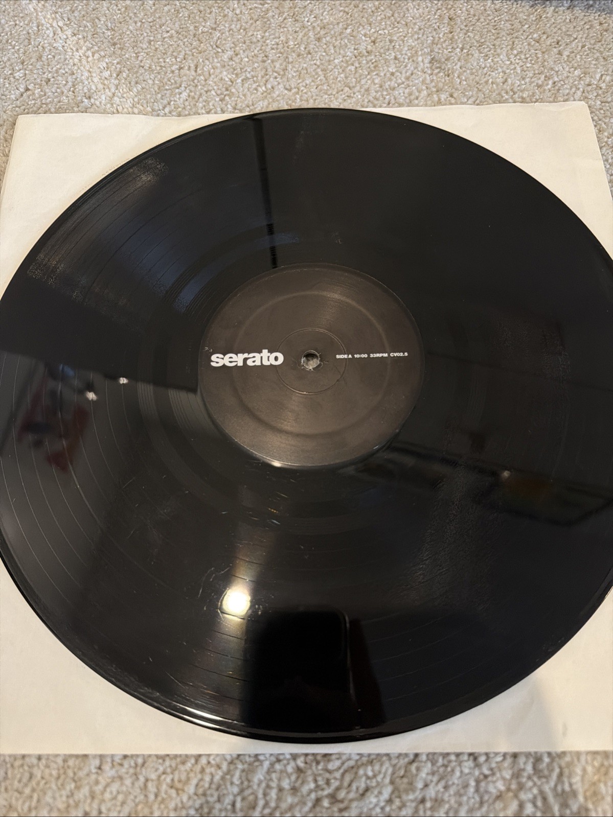 Serato Official Control Vinyl Blue 12 Inch Single Tested