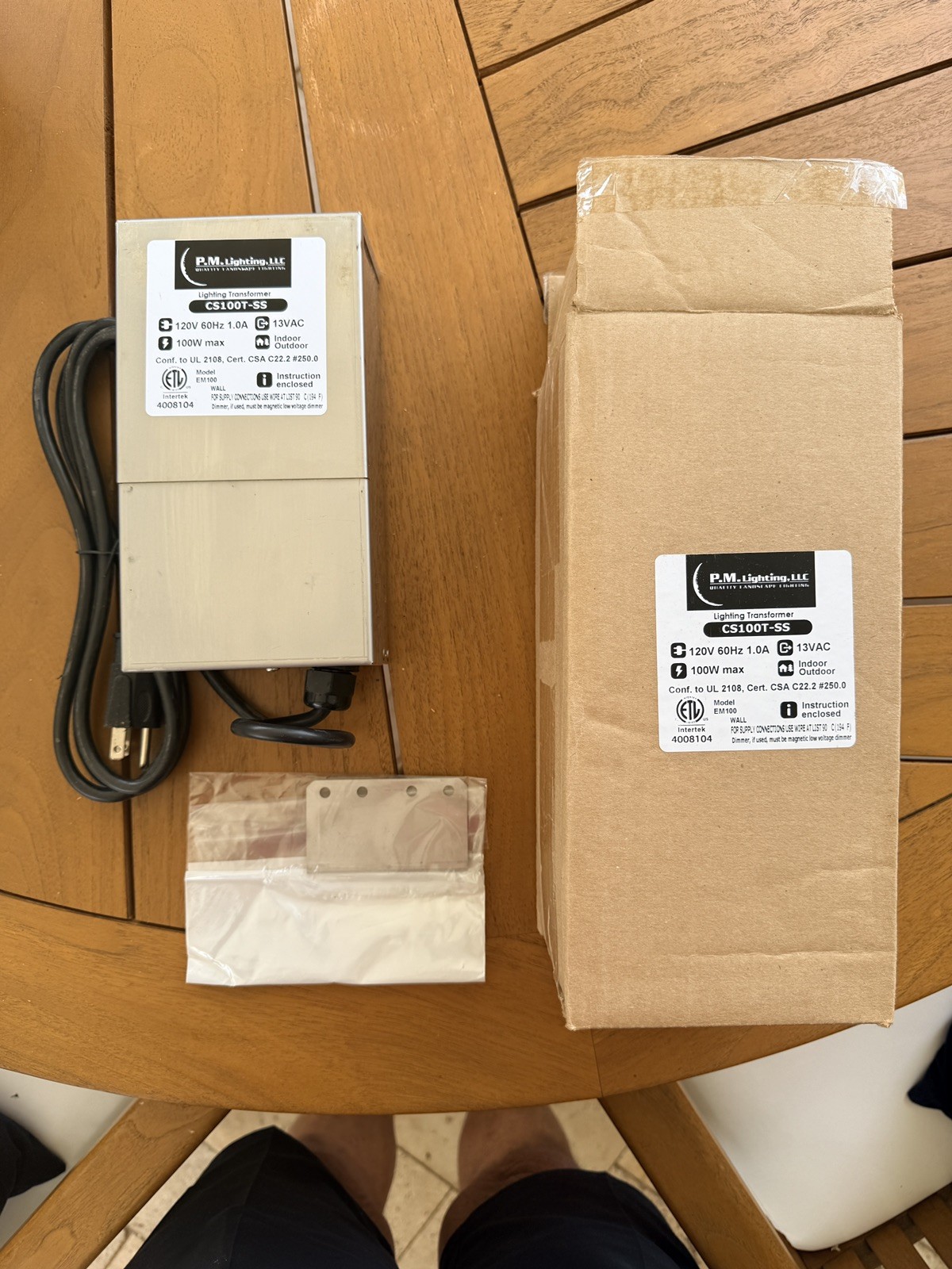 NEW! PM Lighting CS100T-SS Low Voltage Landscape Transformer FREE SHIPPING!!