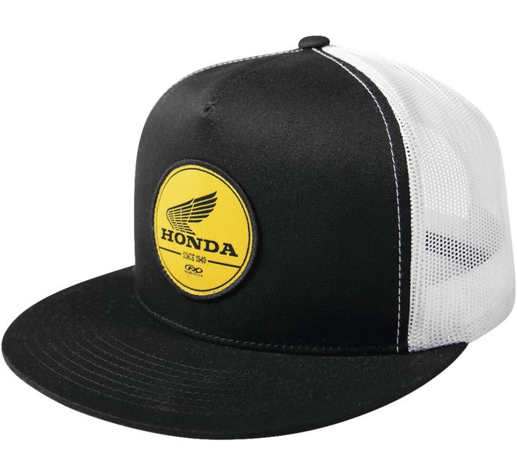 Factory Effex Men's Honda Gold Label Hat One Size Black/White