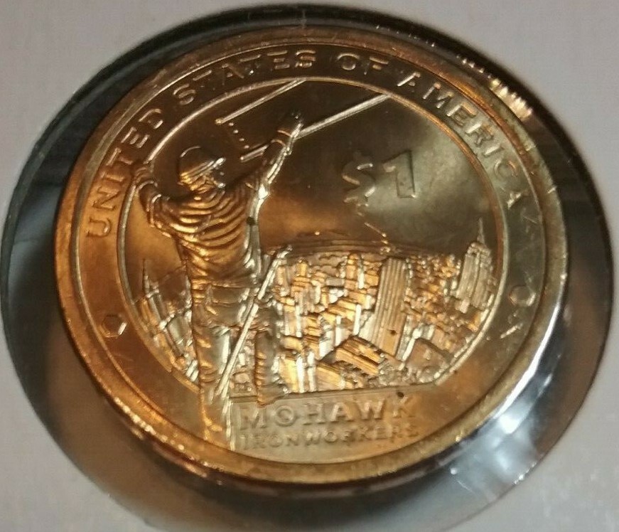 2015 Native American Sacagawea P Dollar - BU - Uncirculated - Mohawk Ironworkers