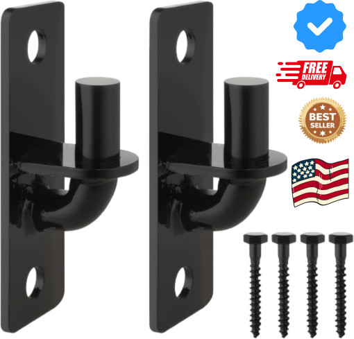 Gate Hinges Wall Mount 2 Pack Farm & Chain Link Gate Hinges with 5/8'' Pin, Heav
