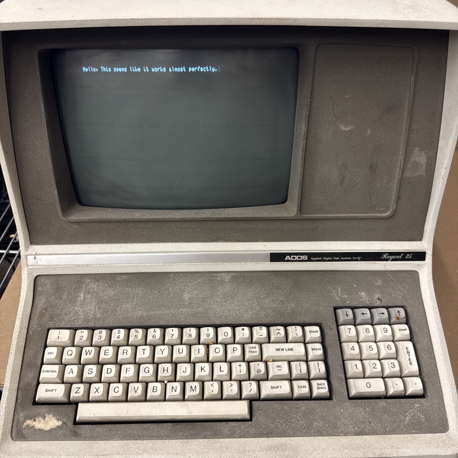 ADDS Regent 25 Vintage Computer, Working