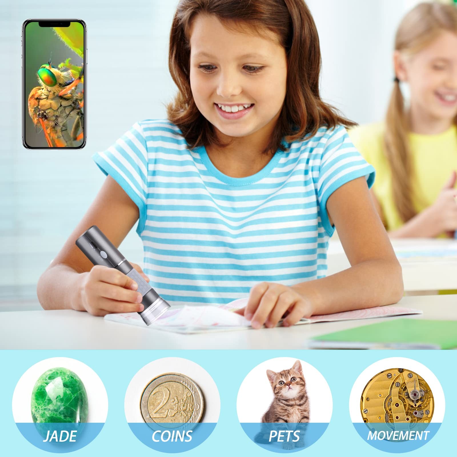 4K WiFi Digital Microscope for Phone and Electronics Repair