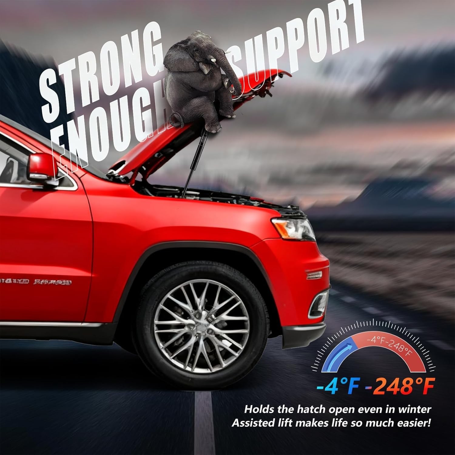 55113748AA Front Hood Struts Lift Support for Jeep Grand Cherokee 2011-2020, Hoo