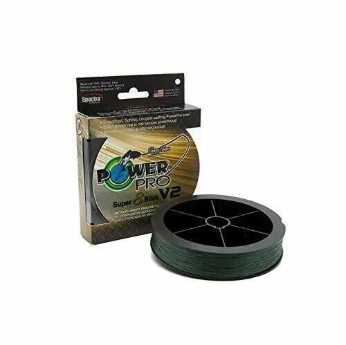 Power Pro Super Slick V2 Braided Line 20 Lb 150 Yd Moss Green 31500200150E