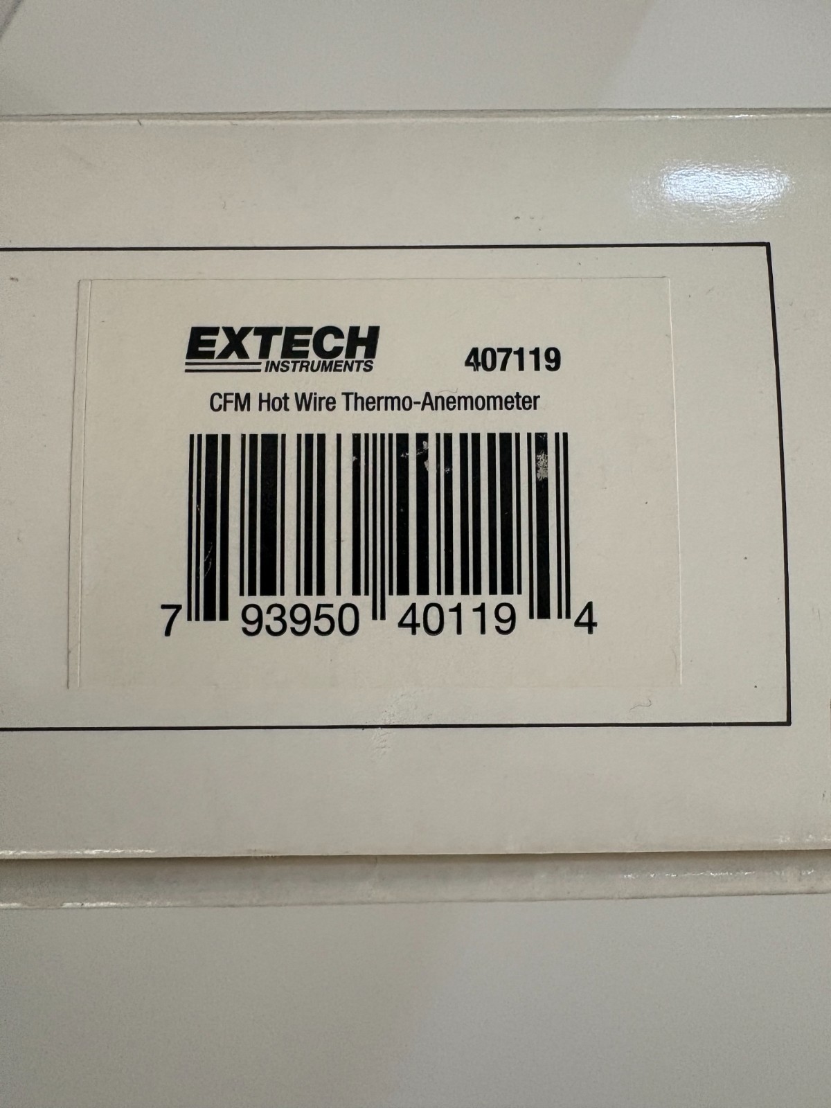 Extech 407119A Heavy Duty Hot Wire CFM Anemometer