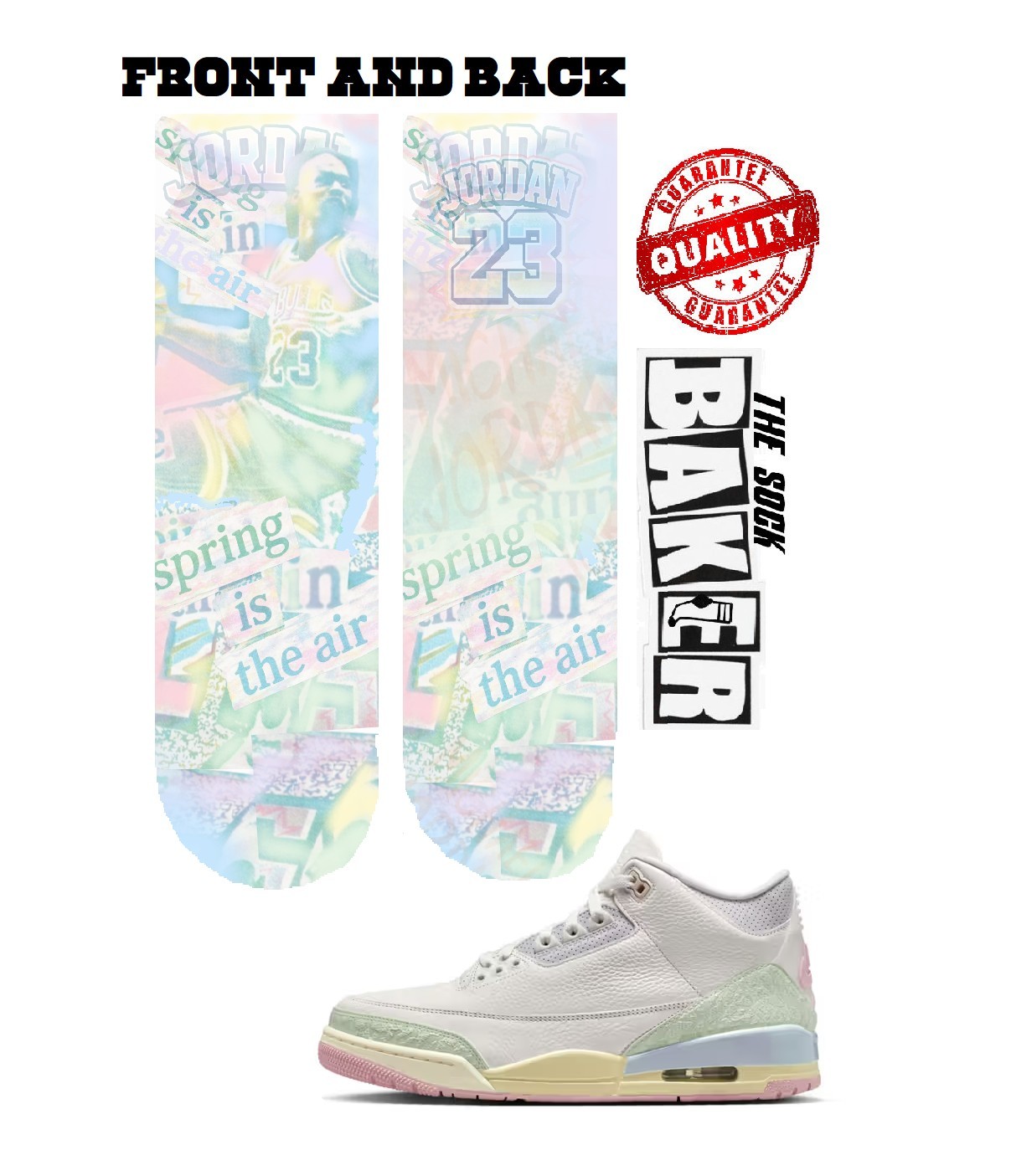Jordan 3 Spring Is In The Air Socks To Match