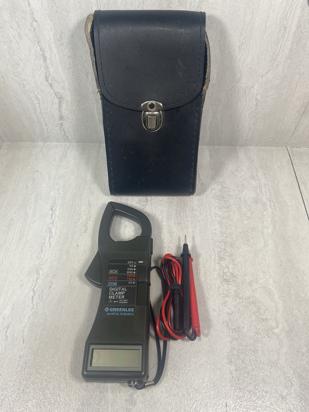 Greenlee 93-804 Clamp On Meter Max AC750V/AC600A Good Condition!!!