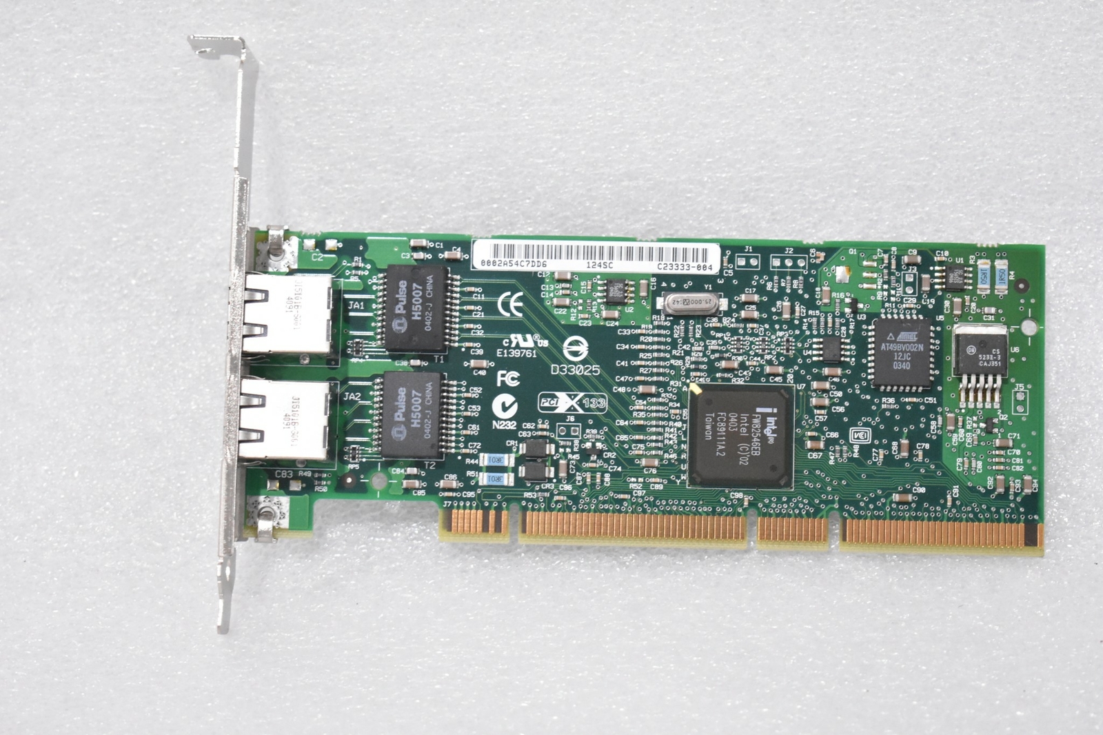 HP NC7170 DUAL PORT PCI-X 1000T GB SERVER ADAPTER 10/100/1000 RJ-45 PORTS