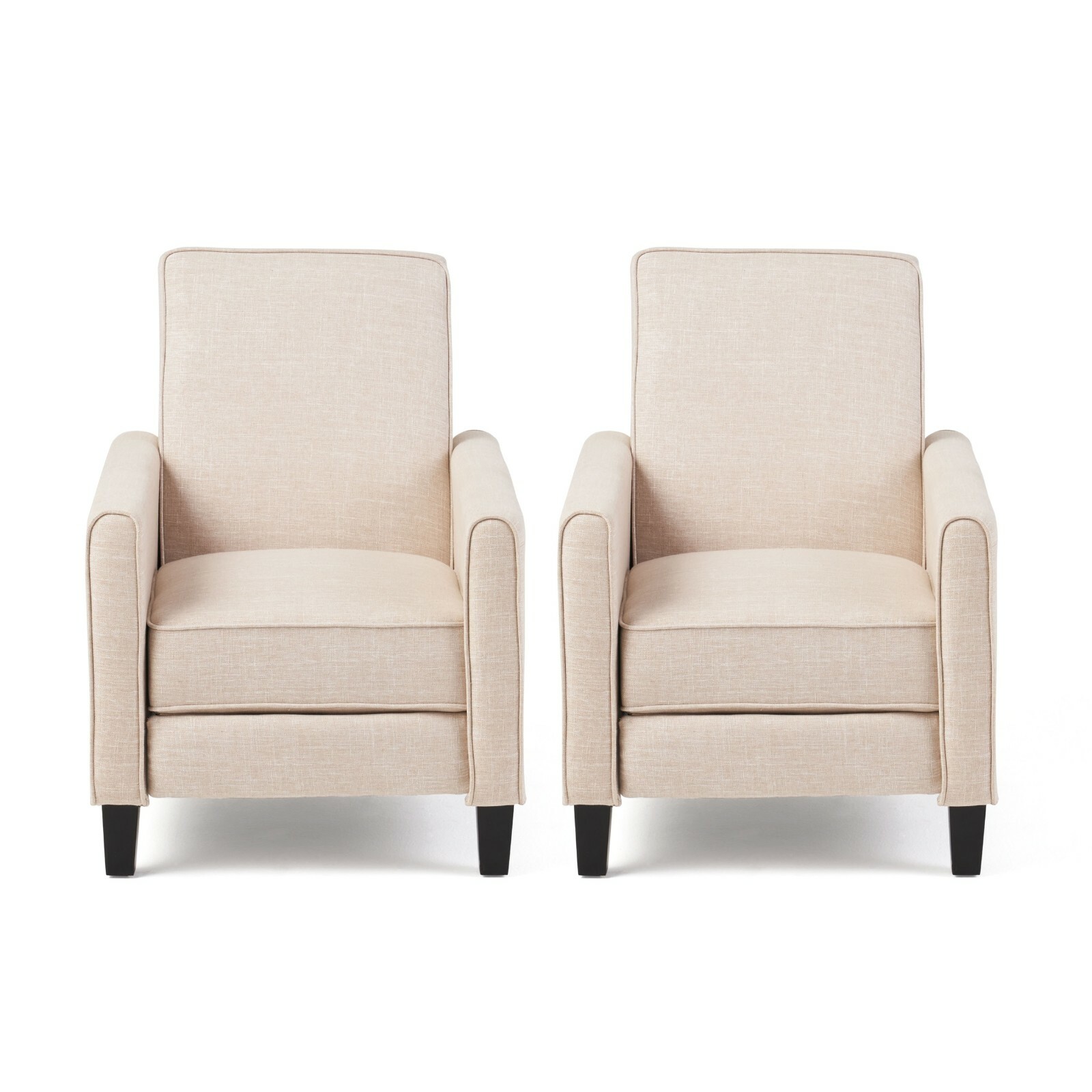 Lucas Contemporary Fabric Recliner (Set of 2)