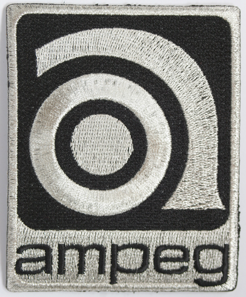 Ampeg Embroidered Iron On Patch Badge Guitar Amplifier Bass Amplifier
