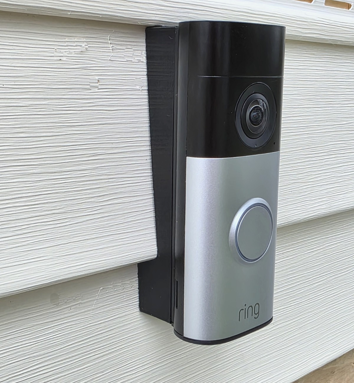 Ring Wired Doorbell Plus 2nd Gen Retinal 2K 4" Vinyl Siding Mounting Bracket