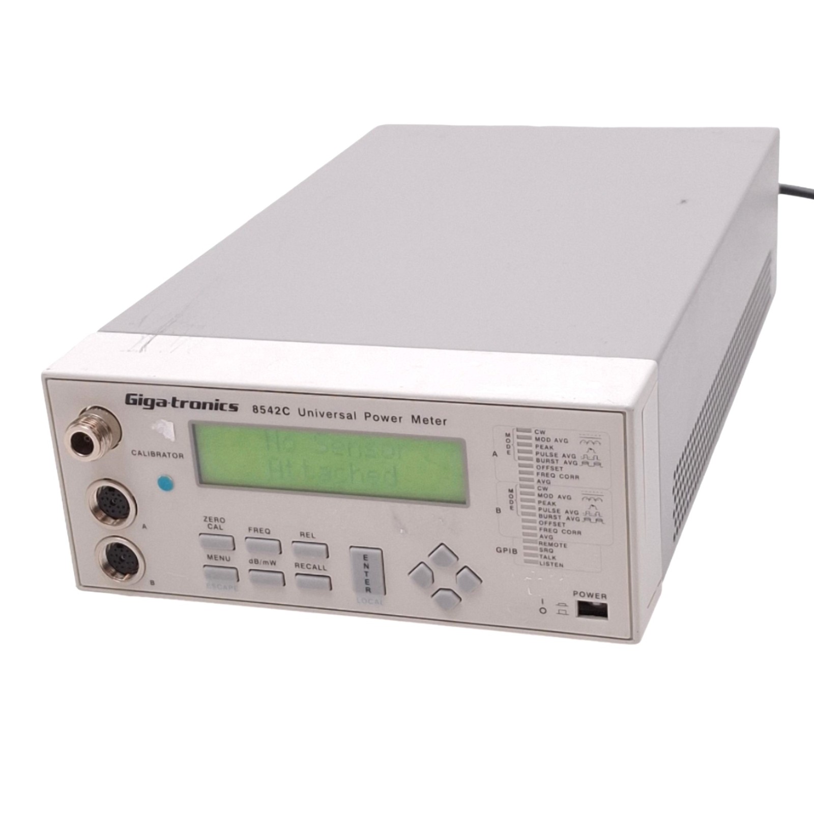 Giga-tronics 8542C Universal Power Meter, 2-Channel, 100kHz-40GHz, *Power Button