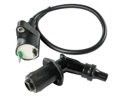 Piaggio Fly 150cc 2V AC (2007-12) Ignition Coil HT Lead and Spark Plug Cap