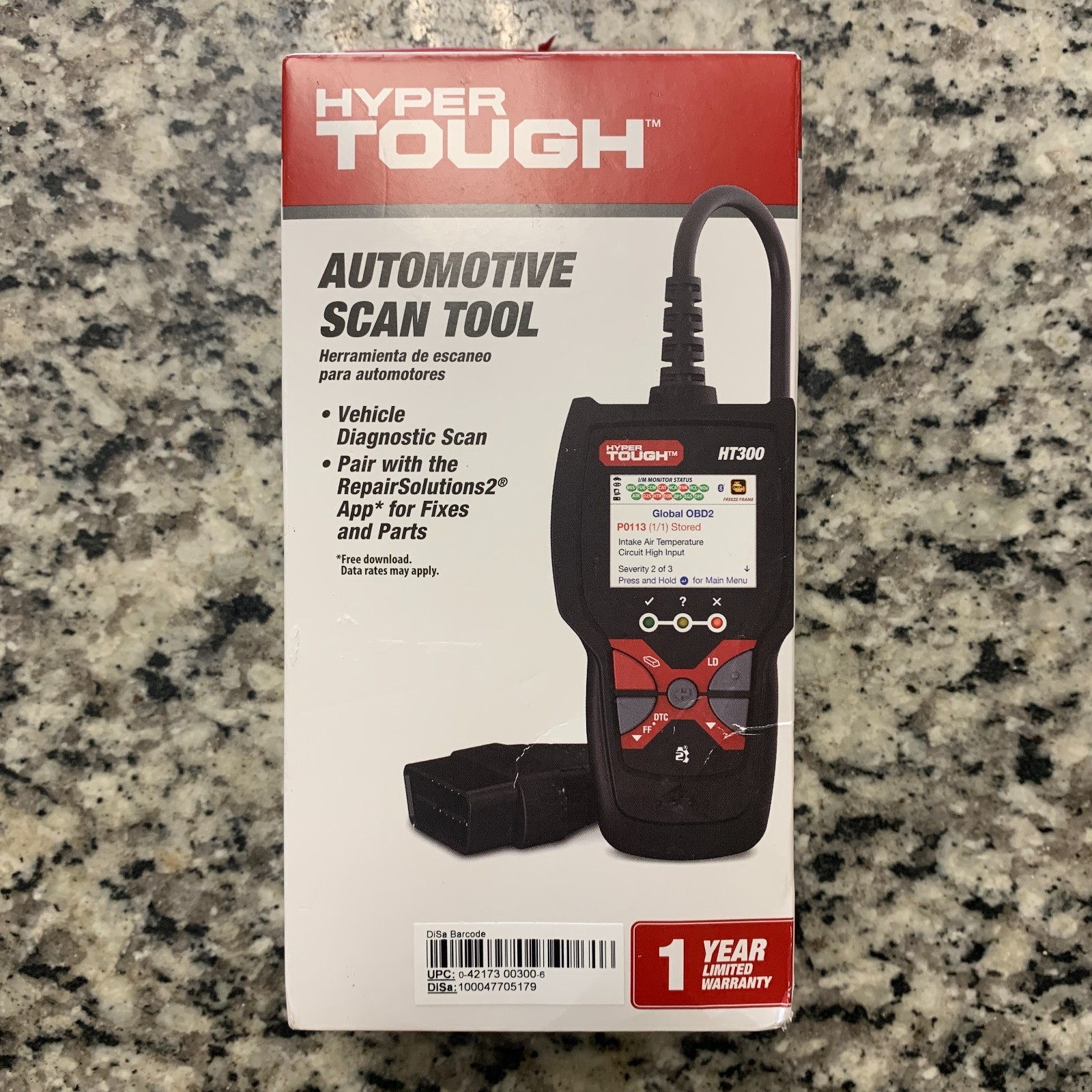 HYPER TOUGH HT300 OBD2 AUTOMOTIVE SCAN TOOL - BRAND NEW