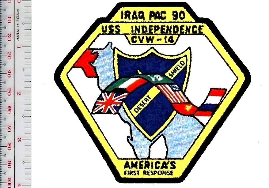US Navy USN Desert Shield USS Independence Aircraft Carrier Iraq Pac NO TARIFF