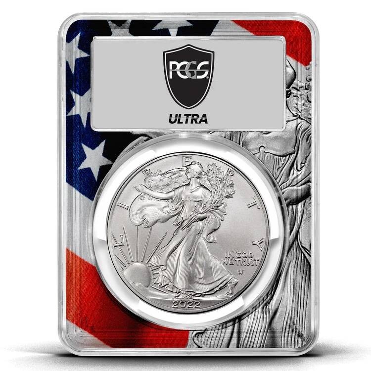 2024W Ultra Breaks HEATWAVE Silver Eagle Burnished PCGS SP70 Coin Mystery Pack
