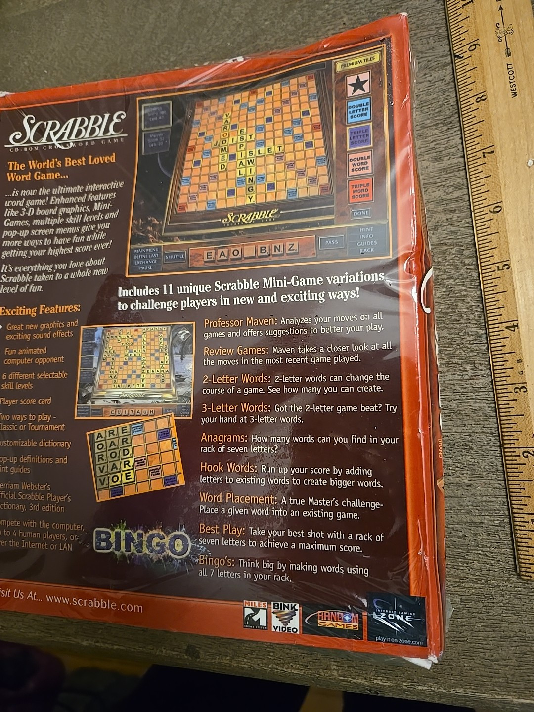 Up Words & Scrabble Hasbro Interactive PC CD ROM Game Windows 95/98 See All Pics