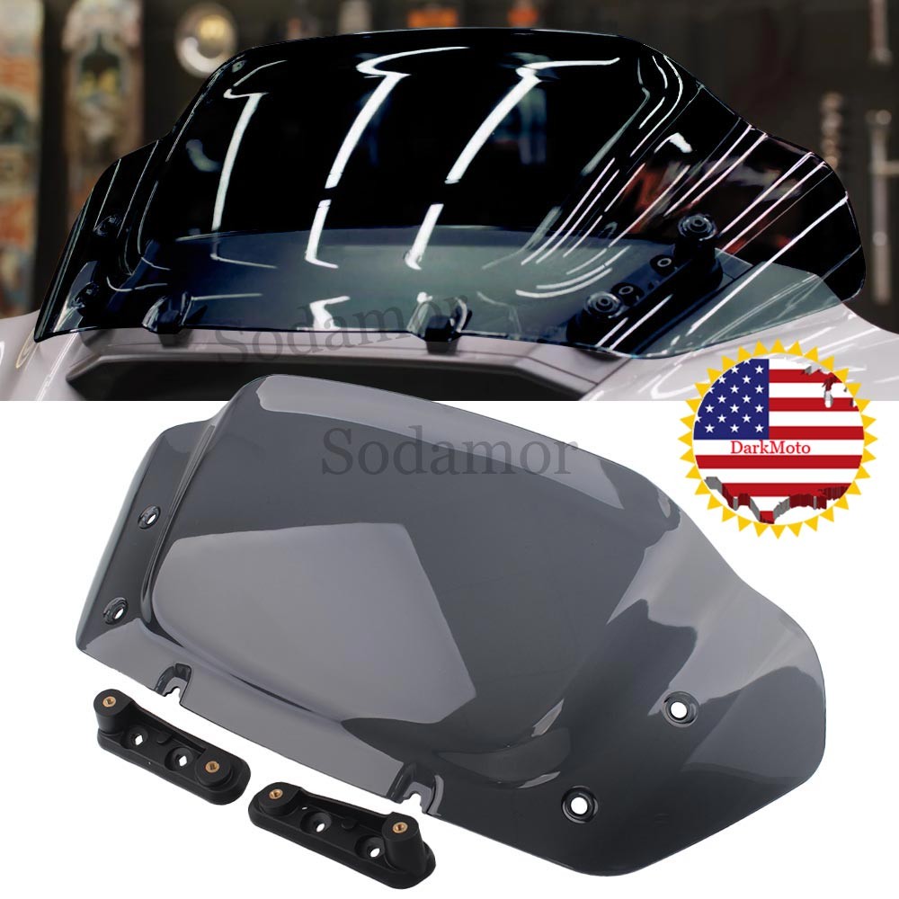 For Harley CVO Street Glide FLHXSE FLHX 2024 23 10" Windshield Smoke Wind Shield