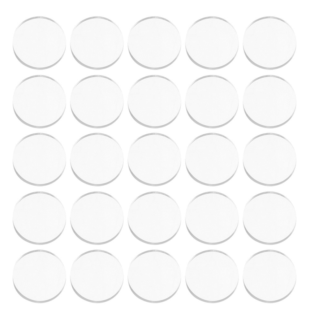 25 Pcs Glass Table Anti-slip Mat Clear Bumpers Non-slip Pad Spacers for Ears