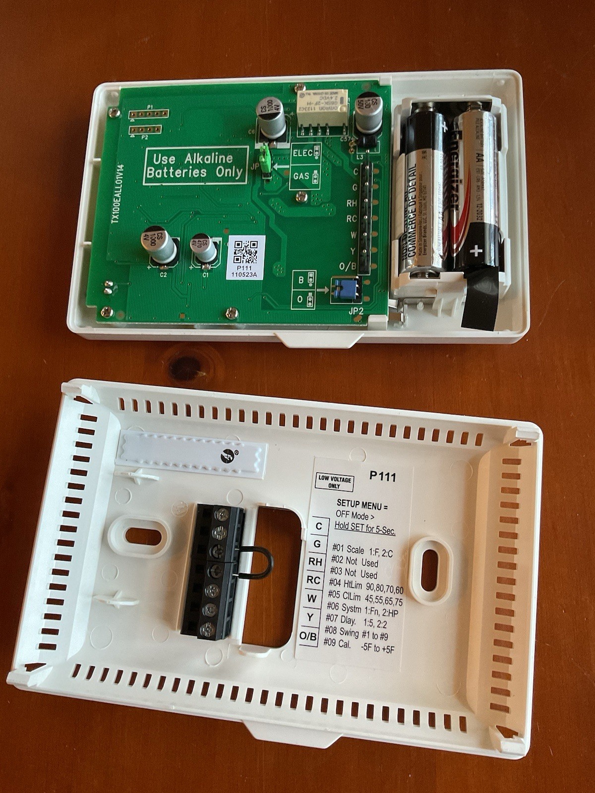 Lux Pro P111 Heating and Cooling Non-Programmable Thermostat Luxpro