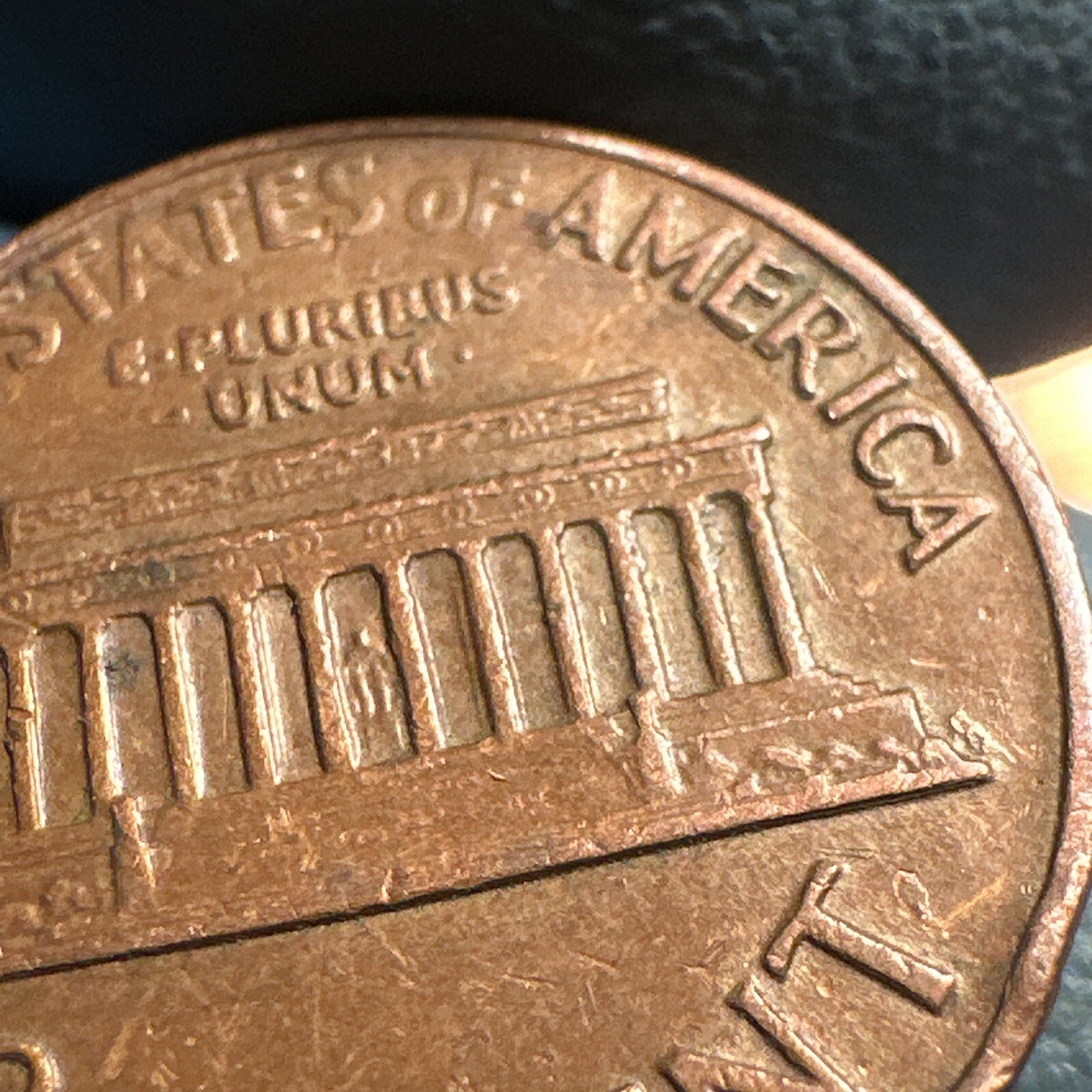 1970 D Lincoln Memorial Cent With A Doubled Die Reverse Machine Doubling