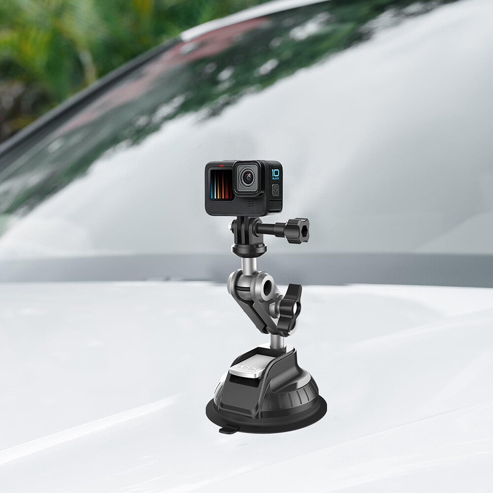 Camera Suction Cup Mount Car Windshield Dash 1/4" Mounting for Action Camera