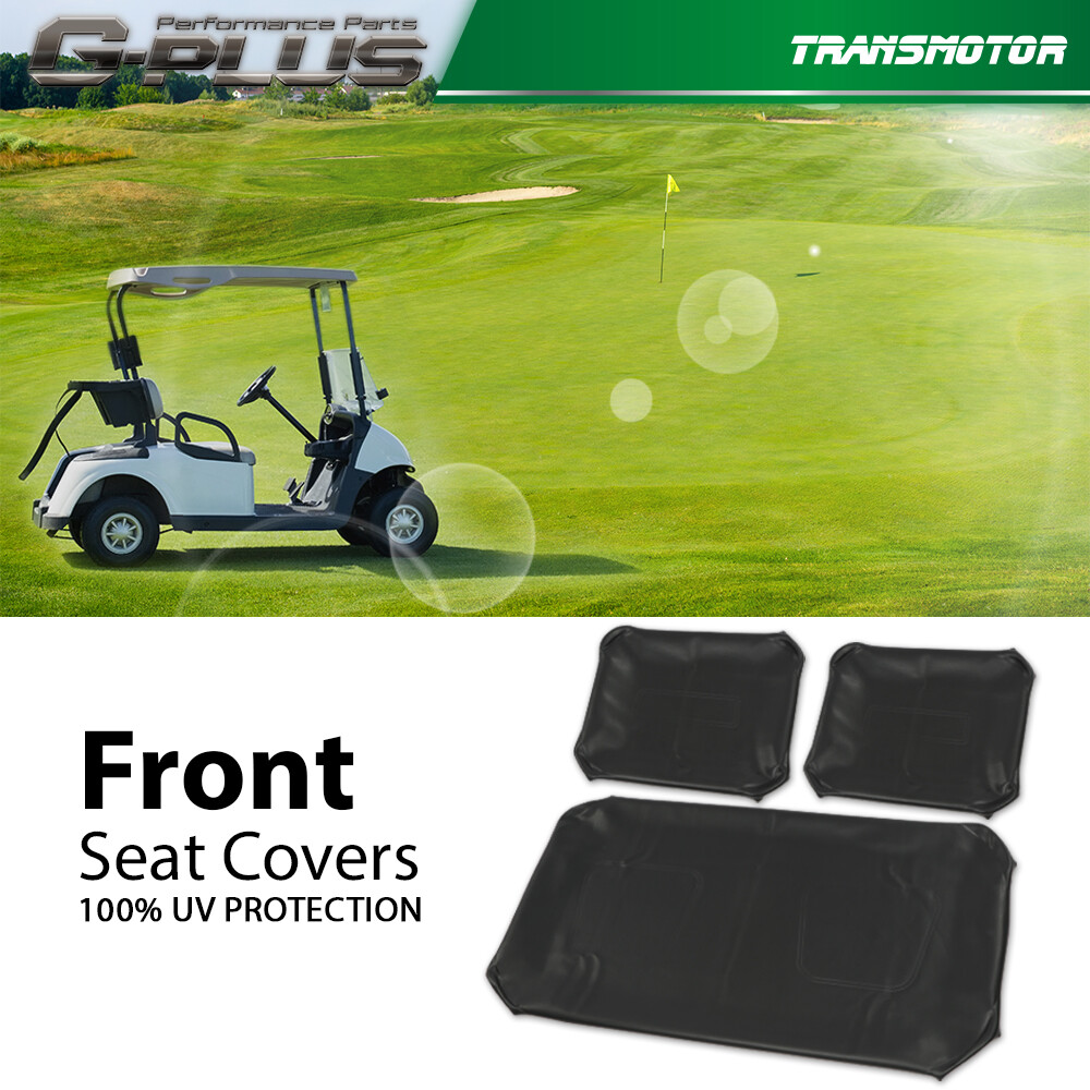 New 3X Club Car Front Seat Cover Black Fit For PRE-2000 DS Golf Cart 1982-2000